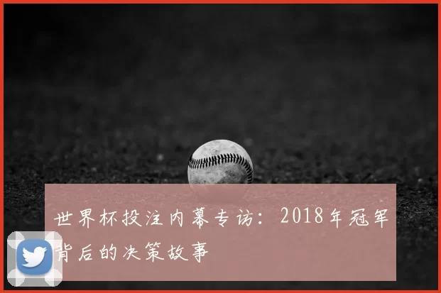 世界杯投注内幕专访:2018年冠军背后的决策故事